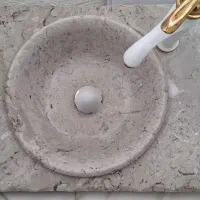 تمام سنگی همراه شیر سفید طلایی|لوازم سرویس بهداشتی|پردیس, فاز ۸|دیوار