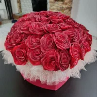 گل روبانی 90 شاخه شاین دار قلبی|گل مصنوعی|کرمانشاه, |دیوار