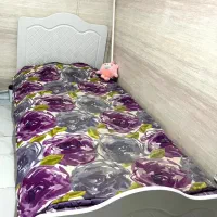 تخت خواب دخترانه زیبا و ساده همراه با تشک|تخت و سرویس خواب|یزد, |دیوار