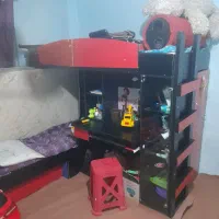 تخت دو طبقه باتشک فوری|تخت و سرویس خواب|پاکدشت, پارچین|دیوار