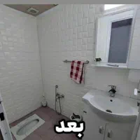 دیوارپوش فومی پشت چسبدار طرح مربع مشبک سفید