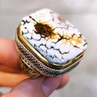 انگشتر اعجوبه سنگ سپتارین(سنگ جن)