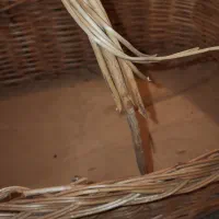 سبد حصیری  و زیلو حصیری گرد|صنایع دستی و سایر لوازم تزئینی|نیشابور, مازول|دیوار