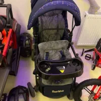 کالسکه دوقلو.استخر توپ.تشک بازی بالشت شیر دهی اغوش