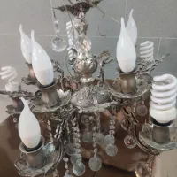 دو عدد لوستر برنزه سنگین ۱۰ شعله