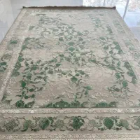 فرش افشان گل برجسته 700 شانه طوسی سبز طرح به دخت|فرش|تهران, شهرک شریعتی|دیوار