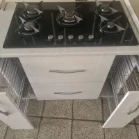 اجاق‌گاز رومیزی با کابینت