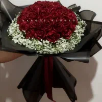 دسته گل روبانی
