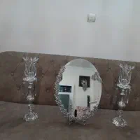آینه شمعدان در حد نو|صنایع دستی و سایر لوازم تزئینی|تهران, دهم فروردین|دیوار