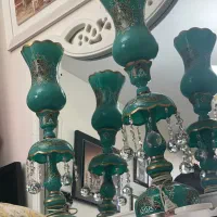 ۲عدد شمع دانی اباژور سالم سالم روشن میشه