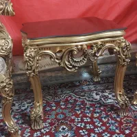 سرویس کامل  تخت پاتختی و میز آرایش   و مبل چوبی|مبلمان خانگی و میز عسلی|قم, نوبهار|دیوار