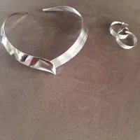 نیم ست طوق و گوشواره
