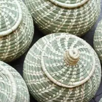 ظروف جای برنج صنایع دستی حصیری|صنایع دستی و سایر لوازم تزئینی|دزفول, |دیوار