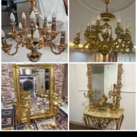 مغازه سمساری لوستر و آینه شمعدان