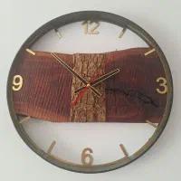 ساعت دیواری روستیک اکالیپتوس