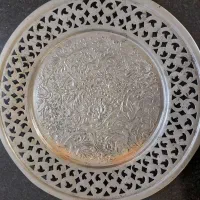 سینی مسی ، ۳ عدد در سه طرح مختلف ، قدیمی|صنایع دستی و سایر لوازم تزئینی|تهران, تولید دارو|دیوار