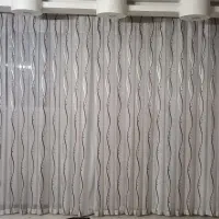 پرده به همراه والان ، آستر و گل میخ نگین دار