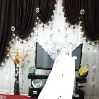 پرده والان مخمل|پرده، رانر، رومیزی|قم, زنبیل آباد|دیوار