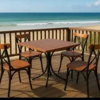 میز و صندلی ناهارخوری غذاخوری نهارخوری فلزچوب HT5