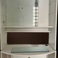 میز تحریر و کتابخانه کمجا چوب