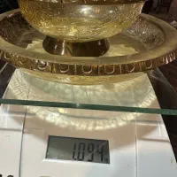 پیشدستی پیاله کریستال برنجی|ظروف سرو و پذیرایی|تهران, گلستان (شهرک راه آهن)|دیوار