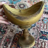 ظرف پایه دار چوبی