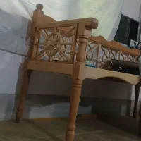 نیمکت چوبی گره چینی کار دست