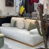 مبل راحتی/مینیمال پینترستی/با پاف و جلومبلی شرکتی