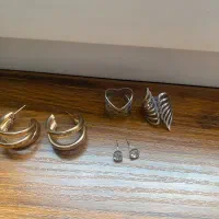 بدلیجات گوشواره طرح طلا گردنبند طرح طلا ونکلیف