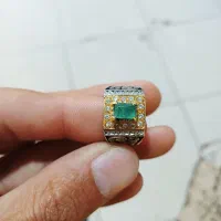 انگشتر نقره زمرد پنجشیر