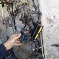 سیم کشی پشت داشبورد پراید