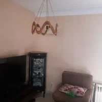 لوستر چوبی ۵ شعله