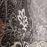 پارچه پرده تور قاب جدید ۳مترعرض نخ پنبه دیزاین|پرده، رانر، رومیزی|مشهد, سراب|دیوار