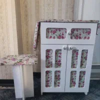 میز اتو.چرخ خیاطی و لپ تاپ mdf