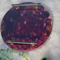 جاودانه کردن گل با رزین و هدیه ،ساعت رزینی