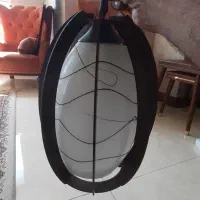 لامپ آویز چوبی