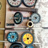 هالتره فولادی بزرگ وزنه برداری و اُلمپیک