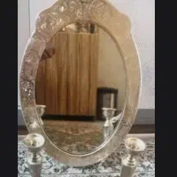 اینه و شمعدان طرح نقره