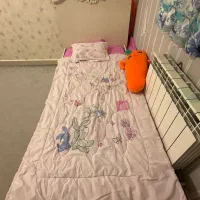 تخت و کمد کودک و نوجوان به همراه تشک و روتختی