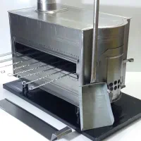 بخاری هیزمی کباب پزدار