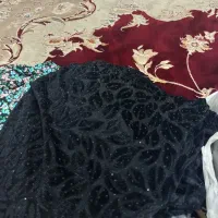 مخمل آبی کاربنی با چادر|لباس|یاسوج, |دیوار