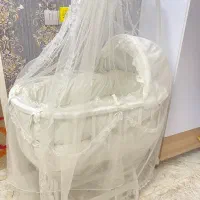 گهواره نوزاد چوبی ترک برای سیسمونی