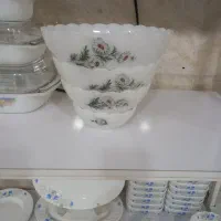۴ کاسه گل بابونه و قوری گل میوه