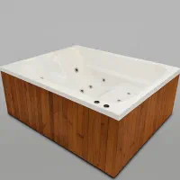 جکوزی دو نفره کاملا طبی با دو موتور 120 در 185