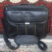 کیف لپ تاپ چرم همه کاره مفت