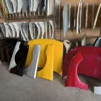 کاپوت و گلگیر و درب رنگ شده