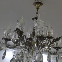 یک جفت لوستر برنز 4شاخه