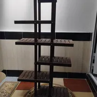 استند چوبی اصل قهوه ای تیره