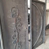 انواع درب آکاردئونی چوبی آهنی دوجداره|عمدهفروشی|محمدیه-قزوین, |دیوار