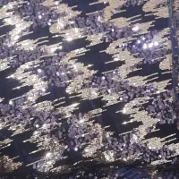 پارچه مخمل پولک دار دو متر ونیم نو نو|لباس|سلماس, |دیوار